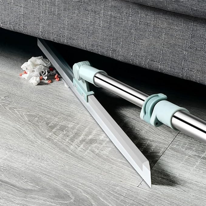 Magic Broom Sweeper with Extendable Handle, Silicone Wipers for Bathroom Floor, Silicone Floor Sweeper for Wet & Dry Cleaning,mFloor and Bathroom Cleaning Accessories, Wipers for Bathroom Floor