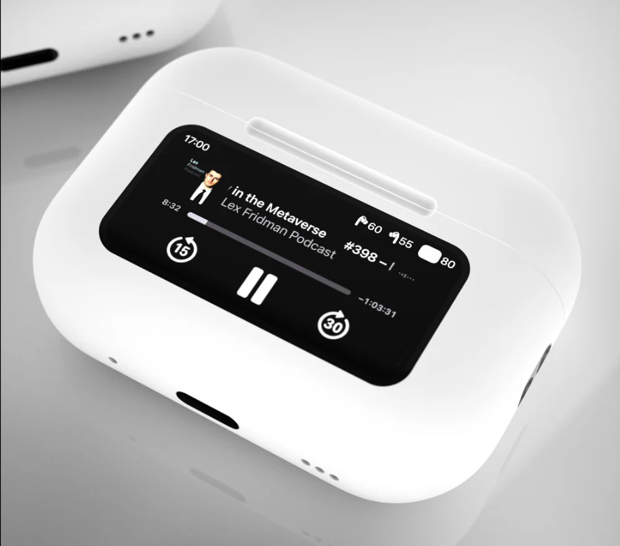 Air Earbuds smart wireless ANC/ENC with Touch Display Smart Features