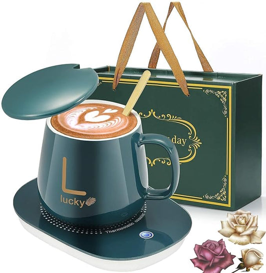 Cup Warmer Electric Heated Cup Coffee Mug Warmer Set Warming & Heating Coffee, Beverage, Milk, Tea and Hot Chocolate